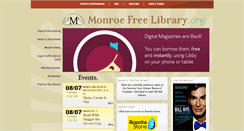 Desktop Screenshot of monroefreelibrary.org